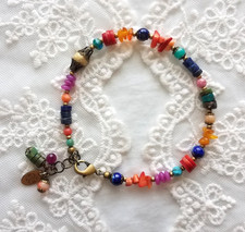 Pulseira Anne Vaughn Pedras Semi Preciosas Jade Lapis Jaspe Vidro Tcheco Aposentado comprar usado Pulseira Anne Vaughn Pedras Semi Preciosas Jade Lapis Jaspe Vidro Tcheco Aposentado comprar usado  Enviando para Brazil