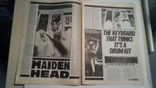 IRON MAIDEN 'Maiden Head' 1985 2 page UK ARTICLE / clipping comprar usado  Enviando para Brazil