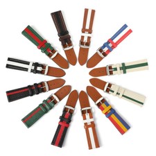 Pulseira de relógio de couro genuíno cor clássica liberação rápida 20mm/22mm comprar usado  Enviando para Brazil