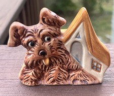 Cachorro e casa vintage plantador de janelas filhote de cerâmica pequeno ocupado Japão comprar usado  Enviando para Brazil