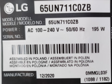Ricambi per 65un711c0zb usato  Gela