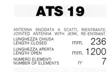 Antenna stilo ats19 usato  Senigallia