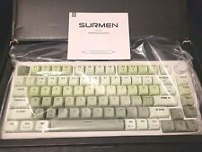 Teclado mecánico SURMEN V500 75 % teclado para juegos con cable con perilla verde claro NUEVO segunda mano  Embacar hacia Argentina