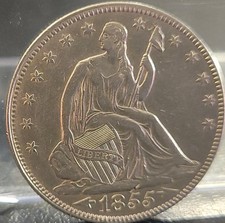 1855 seated liberty for sale  Rochelle