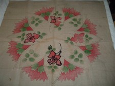 Usado, Travesseiro bordado estampado floral vintage década de 1930 Art Deco rosas 21x21 PB15 comprar usado  Enviando para Brazil