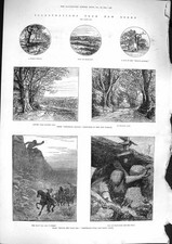 Old antique print for sale  UK