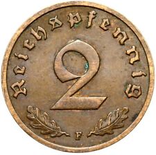 Niemiecki 3. Rzesza - J. 362 - Moneta - 2 Reichspfennigi 1936 F - RZADKA!, używany na sprzedaż  PL