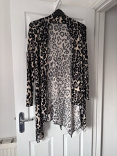 Leopard waterfall cardigan for sale  STONEHOUSE