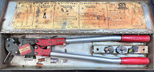 Thomas & Betts TBM5 ferramenta de crimpagem terminal de compressão Lug & Splice + 3 matrizes EUA comprar usado  Enviando para Brazil