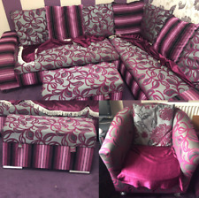 Purple corner sofa for sale  DEWSBURY