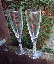 Pair crystal champagne for sale  TONBRIDGE