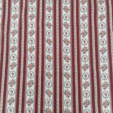 Cortina vintage listra floral algodão rosa tecido acolchoado costura e artesanato W48" comprar usado  Enviando para Brazil