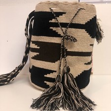 Autêntica Mochila Art Wayuu Grande 11" Fibras Naturais Exclusivas Feitas à Mão. comprar usado  Enviando para Brazil