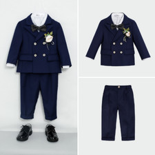 Usado, Terno formal infantil festa anfitrião fantasia infantil blazer colete calças gravata borboleta roupas comprar usado  Enviando para Brazil