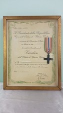 Militaria attestato medaglia usato  Santena