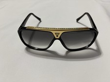 Óculos de sol raro Louis Vuitton Evidence Millionaire - Preto/dourado - 100% autêntico! comprar usado  Enviando para Brazil