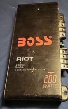 Amplificador de carro Boss Riot Audio Systems R1002 2 canais 200 Watts NÃO TESTADO comprar usado  Enviando para Brazil