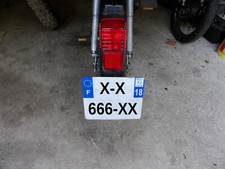 Support plaque mobylette d'occasion  Les Aix-d'Angillon