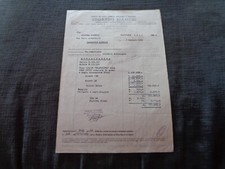 Fattura 1952 motocicletta usato  Varano Borghi