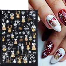 Usado, Adesivos de Natal para nail art transferências autoadesivos decalques decoração design manicure comprar usado  Enviando para Brazil