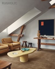 Novo Tapete de Área de Lã Luxuoso Tufado à Mão Grande Castanha para Sala de Estar, usado comprar usado  Enviando para Brazil
