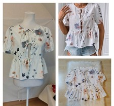 Blouse noeuds blanche d'occasion  Neauphle-le-Château