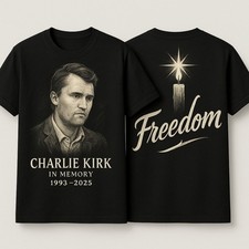 Camiseta Charlie Kirk Freedom Memorial comprar usado  Enviando para Brazil