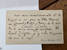 Emile zola lettre d'occasion  Gujan-Mestras