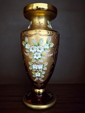 Vaso decorato vetro usato  Montereale Valcellina
