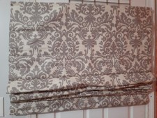 Blindster Marrón y Blanco Algodón Tonos Romanos Algodón Forrado con Cordón-4 Disponibles segunda mano  Embacar hacia Mexico