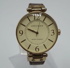 Relógio de pulso Anne Klein analógico quartzo feminino tom dourado nova bateria, usado comprar usado  Enviando para Brazil