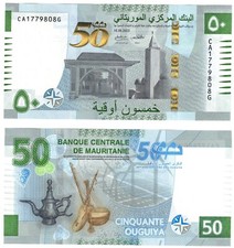 Usado, 2023 Mauritania 50 Ougiyah P28 c Banknote UNC comprar usado  Enviando para Brazil