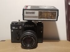 Usado, Câmera de Filme 35mm SLR ZENIT 12XP Lente HELIOS 44M Flash URSS comprar usado  Enviando para Brazil
