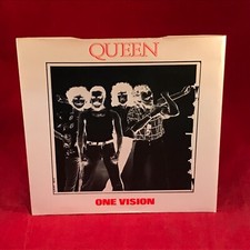 QUEEN One Vision 1985 UK 7" vinyl single Blurred + RED INNER original 45 record comprar usado  Enviando para Brazil