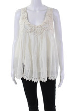 Blusa Roberta Freymann feminina gola redonda escada renda branca tamanho pequeno comprar usado  Enviando para Brazil