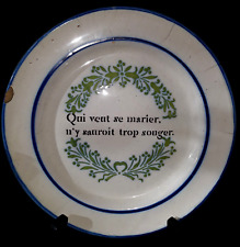 Ancienne assiette parlante d'occasion  Saint-Dié-des-Vosges