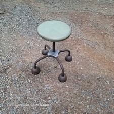 Banqueta de cadeira antiga rara industrial vintage aço metal bar maquinista DESENHO, usado comprar usado  Enviando para Brazil