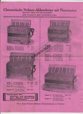 Altes werbeblatt hohner gebraucht kaufen  Lambsheim