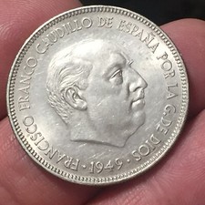 Spagna pesetas 1949 usato  San Martino Buon Albergo