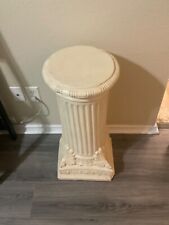 Vintage Cerâmica Grega Coluna Pedestal Jardim Quintal Suporte Planta Flor Busto 29", usado comprar usado  Enviando para Brazil