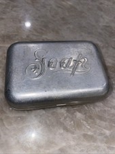 Caixa de saboneteira vintage de alumínio com dobradiça comprar usado  Enviando para Brazil