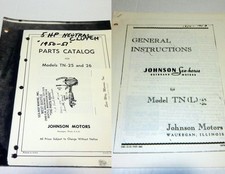 Usado, Fac-símile 1950 Johnson TN-25 26 5HP peças de popa manual e instruções comprar usado  Enviando para Brazil