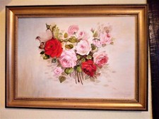 Tableau peinture bouquet d'occasion  Châteaubriant