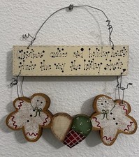 Wooden gingerbread heart for sale  Houston