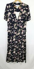 Vestido chá vintage anos 80 RJ Stevens por CAROL ESCRITOR floral jardim festa tamanho 10 comprar usado  Enviando para Brazil