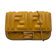 Bolsa de ombro feminina de couro FENDI Nano Baguette 7AR844 #Ok2632 comprar usado  Enviando para Brazil