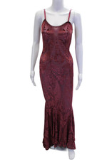 Vestido midi feminino Widow sem mangas gola redonda veludo floral roxo tamanho 2XS, usado comprar usado  Enviando para Brazil