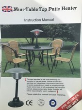 table gas patio heater for sale  LONDON