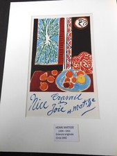 Matisse henri gravure d'occasion  France
