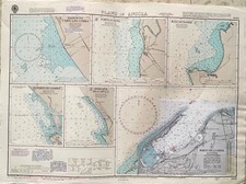 Mapa gráficos Admiralty 3448 PLANOS EM ANGOLA PORTO N'ZETO BAIXOS DA CABECA DA COBRA comprar usado  Enviando para Brazil